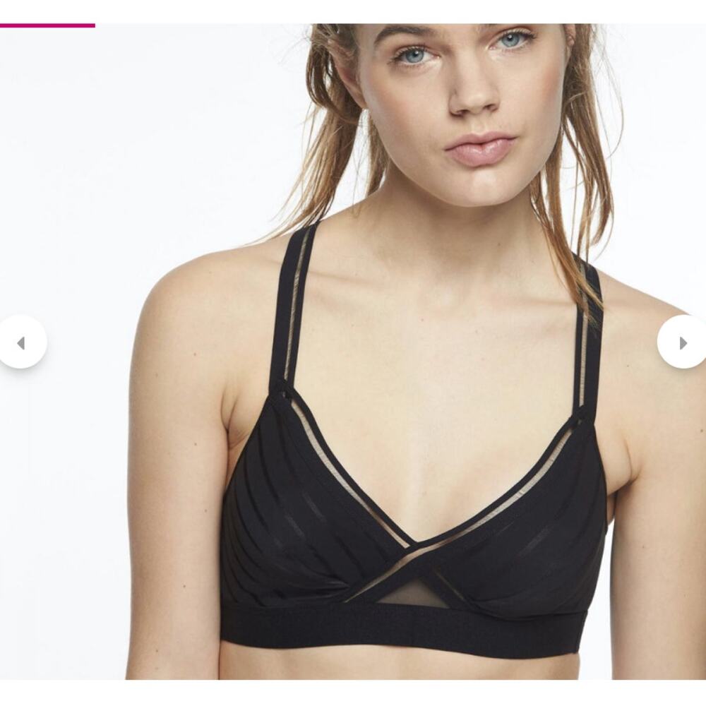 Passionata Black Racerback Bralette Unlined Size Large Style 78450 NWOT